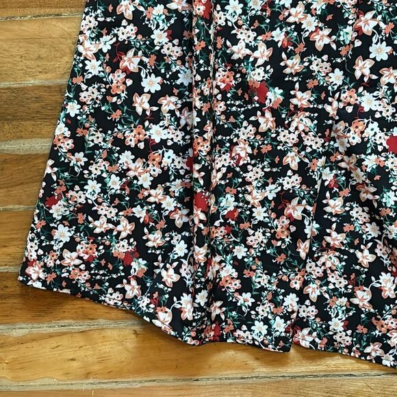 Women’s Split Short Sleeve Floral Faux Wrap Maxi Dress Size 2XL - Picture 3 of 5